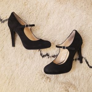 Guess Black Suede Mary Janes WGROSES-T